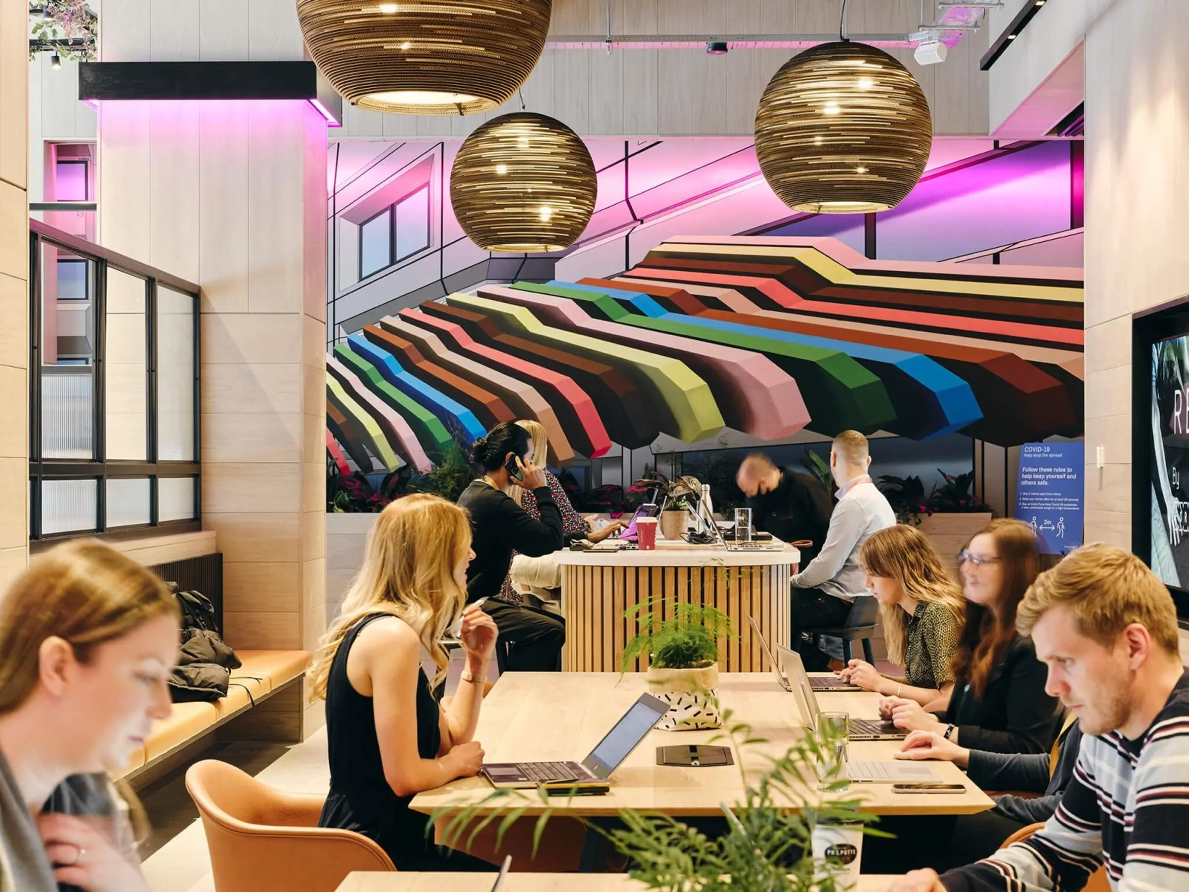 Virtual office interior